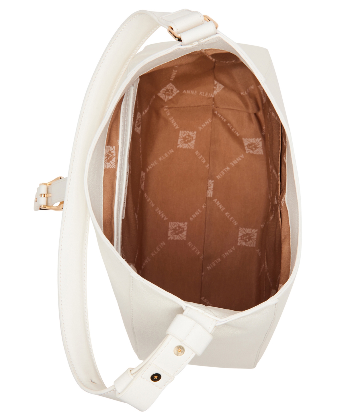 Anne Klein Large Hobo Bag With Pouch In White