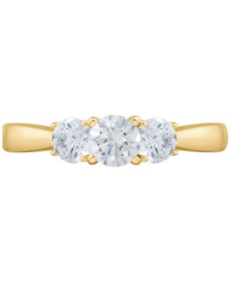 Diamond Three Stone Engagement Ring (1 ct. t.w.) in 14k Gold