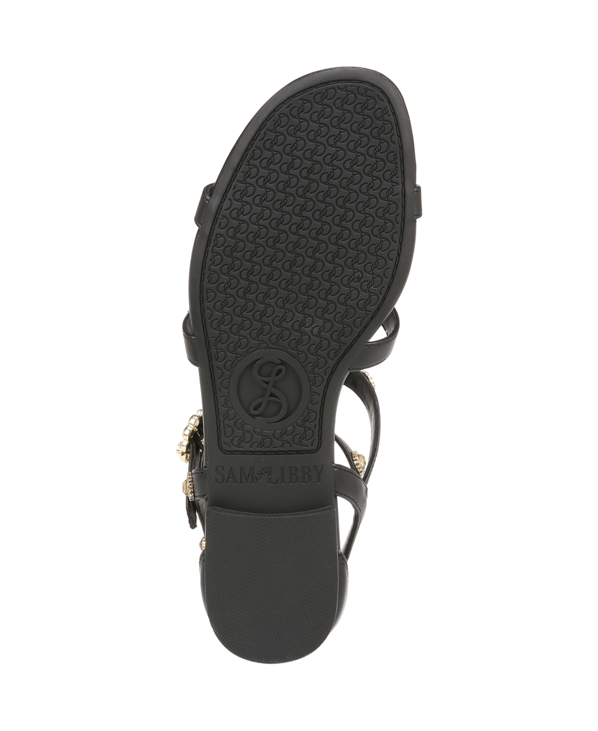 SAM & LIBBY WOMEN'S RHONDA STUDDED GLADIATOR FLAT SANDALS 