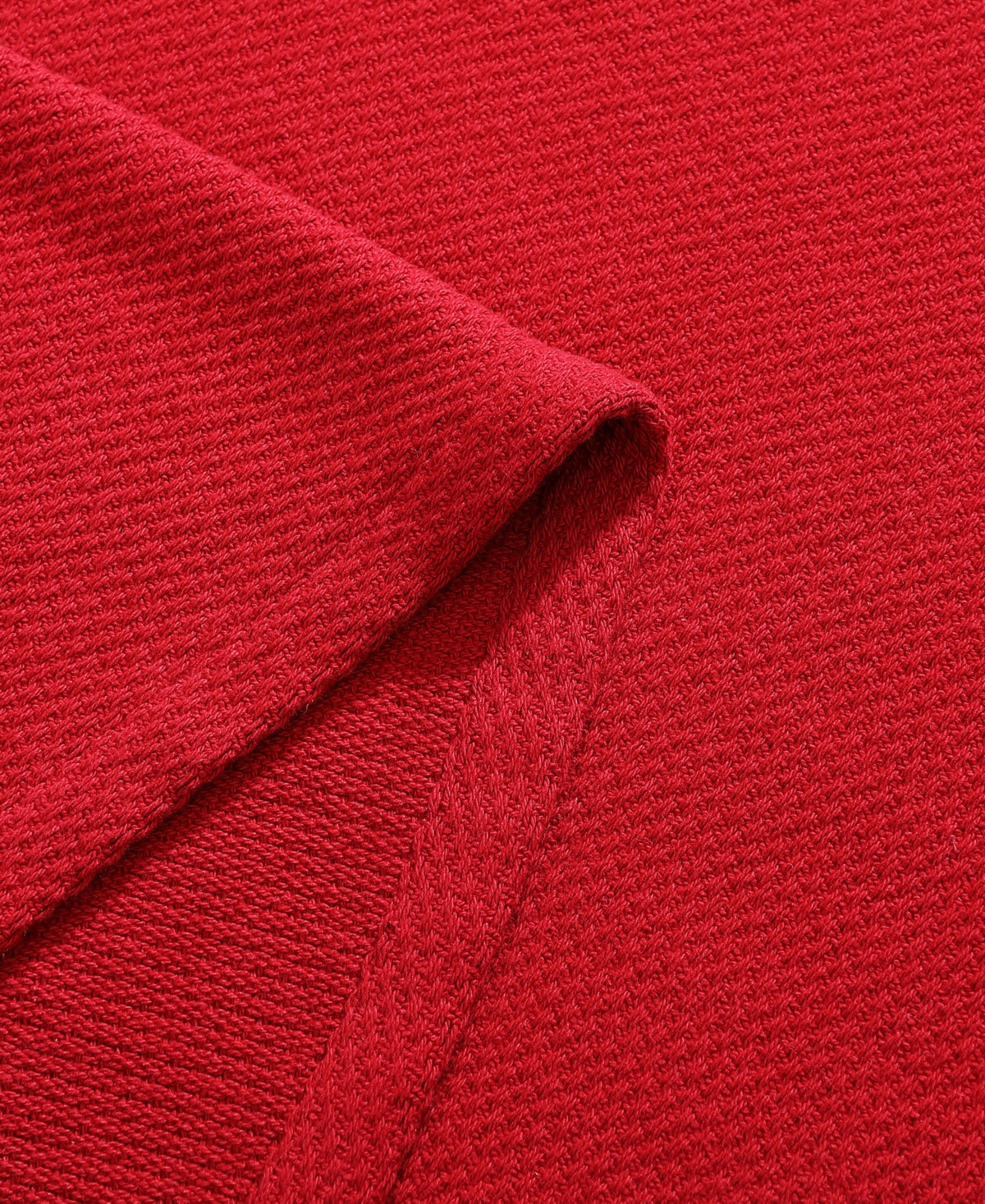 Tommy Hilfiger Solid Cotton Pique Blanket, King