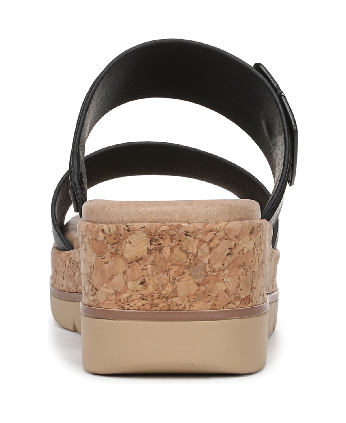 Shop Dr. Scholl's Women's Once More Platform Slide Sandals In Black Faux Leather