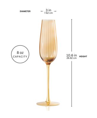 Posh Champagne Flutes, Set of 2