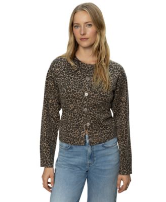 Women's Must-Have Animal-Print Long-Sleeve Cardigan