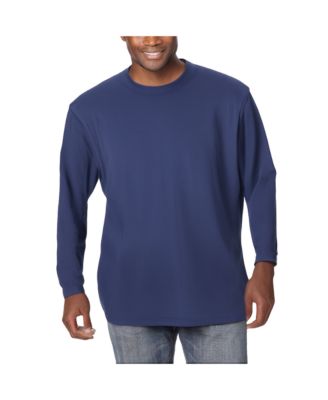 Men's Mock Turtleneck Long-Sleeve Cotton Tee
