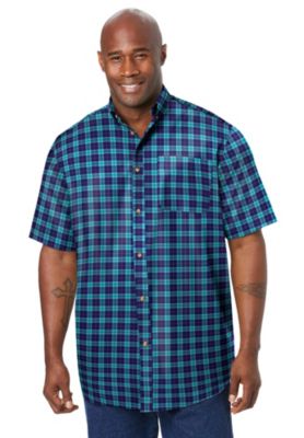 Big & Tall Short Sleeve Wrinkle-Free Sport Shirt