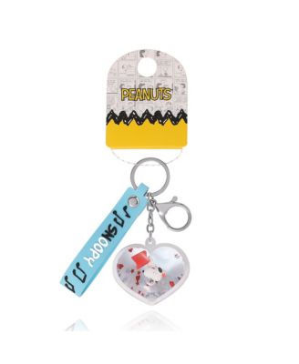 SALLY ROSE SNOOPY HEART LIQUID KEYCHAIN