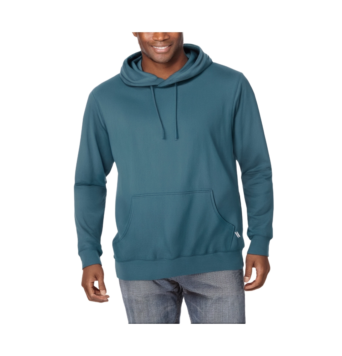 Big & Tall Wicking Fleece Hoodie - Heather deep burgundy