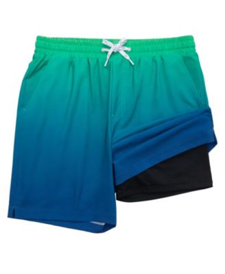 Men's 7" Compression Liner Stretch Swim Trunks UPF 50+