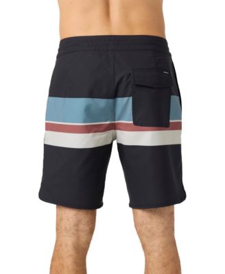 Men's Cruzer Stripe Scallop 18 Swim Shorts