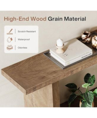 Console Table for Entryway, Wooden Sofa Table Behind Couch, for Living Room, Hallway, Foyer