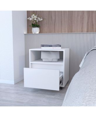 Tech-Integrated 1-Drawer Nightstand for Modern Homes