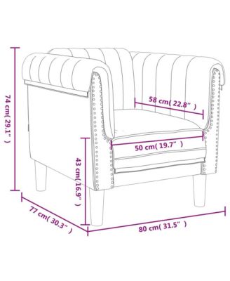 Sofa Chair Black Velvet