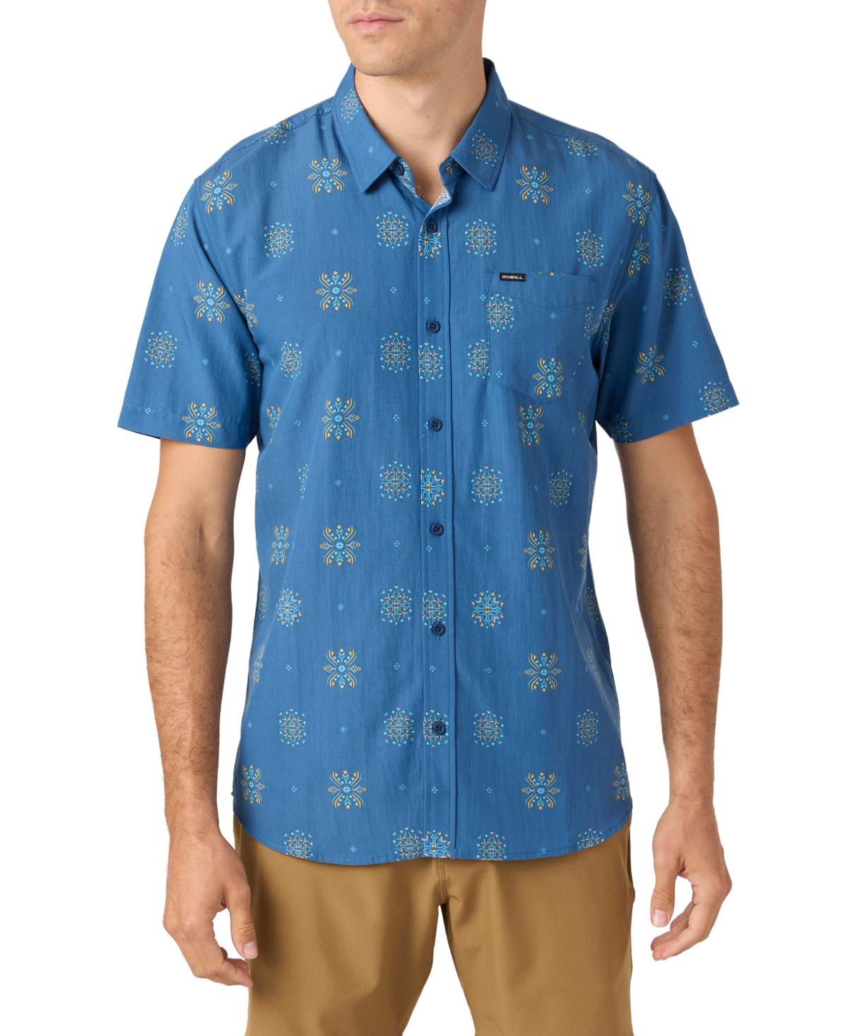 Men's Oasis Short Sleeve Standard Shirt - Indigo