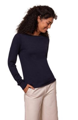 Women's Merino Fine Knit Boat Neck Sweater