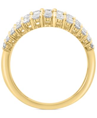 EFFY&reg; Diamond Multirow Statement Ring (1-7/8 ct. t.w.) in 14k Gold