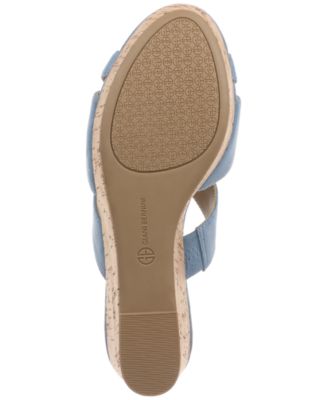 Women's Juliaa Strappy Cork Platform Wedge Sandals, Created for Macy's