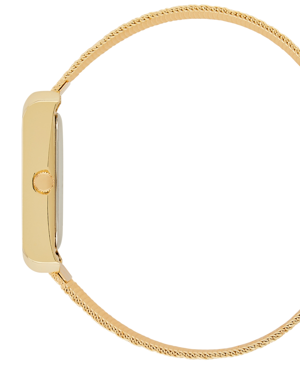 London Fog Unisex Warwick Gold Alloy Mesh Watch, 25mm In Gold