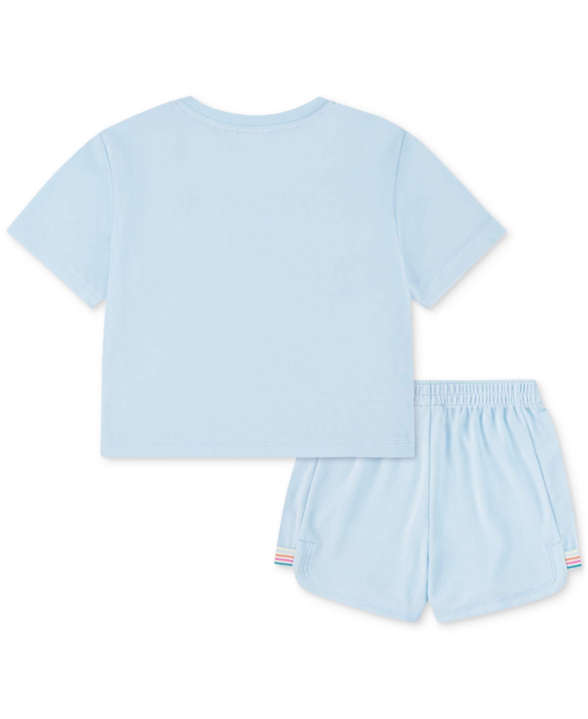 Nike Little Girls Let's Roll Towel Terry T-shirt & Shorts, 2 Piece Set