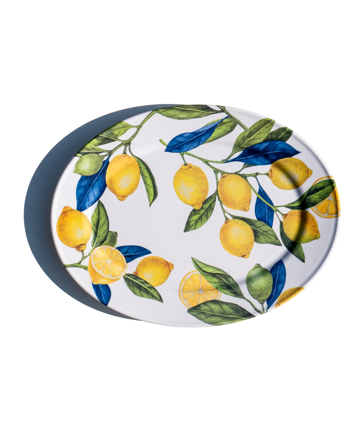 Lemon Orchard Oval Platter - Yellow