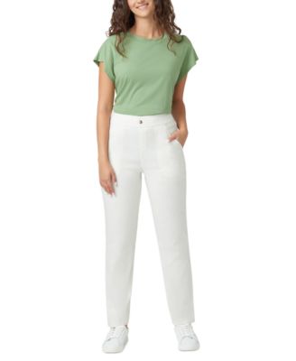 Women's High-Rise Straight-Leg Pull-On Pants