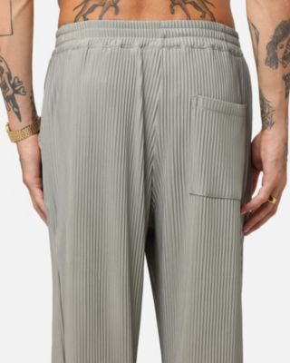 Men's Pleated Pants, Olive, XL