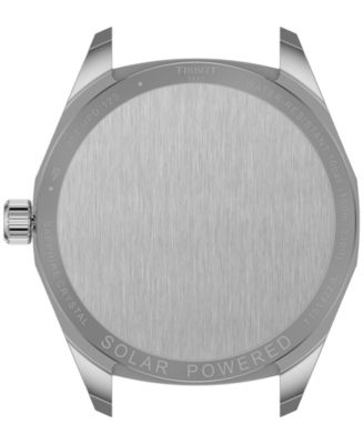 Men's Swiss PRC 100 Solar Quartz Stainless Steel Bracelet Watch 39mm