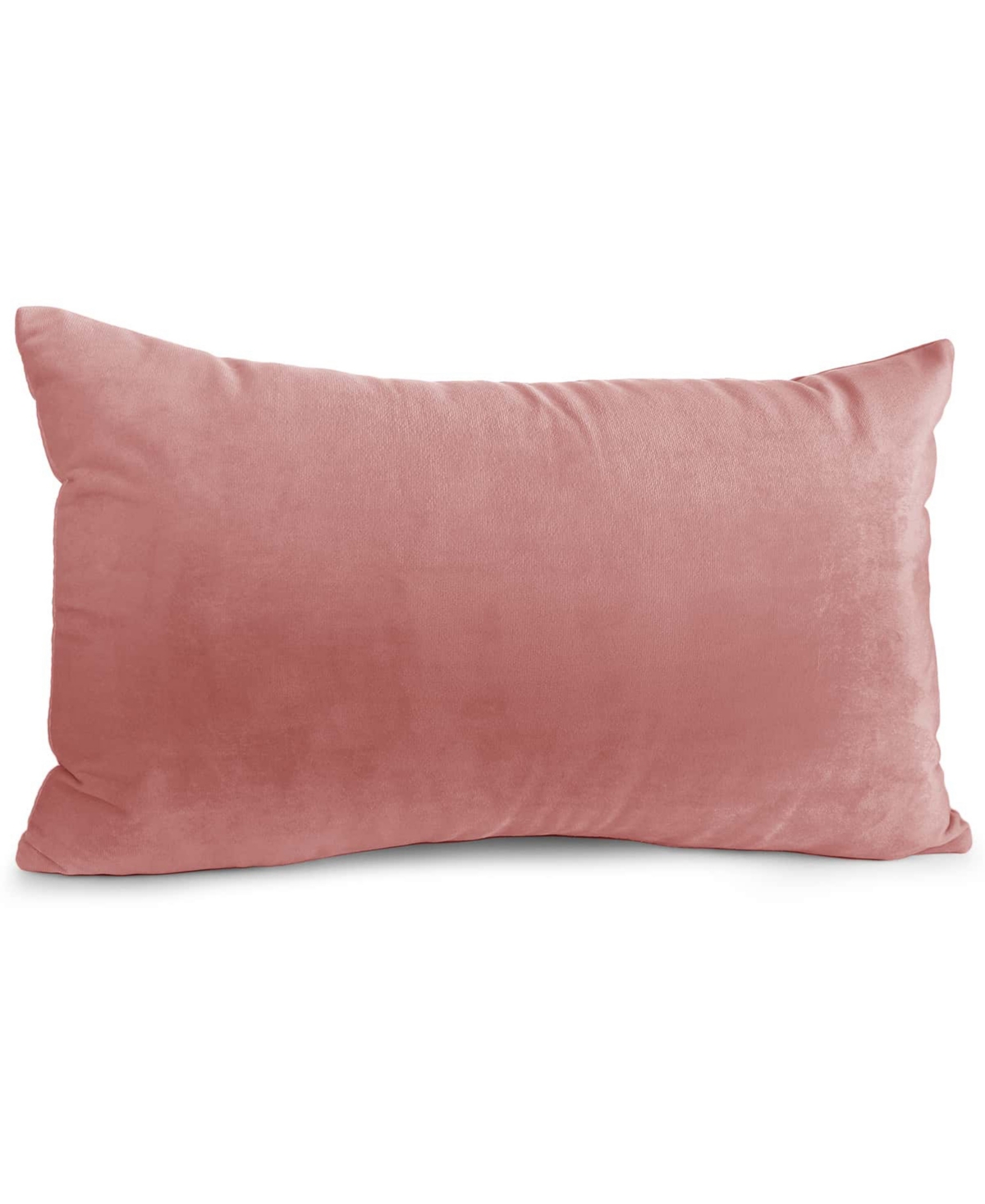Nestl Elegant 2-pack Velvet Decorative Throw Pillows With Removeable Covers, 12" X 20" In Misty Rose