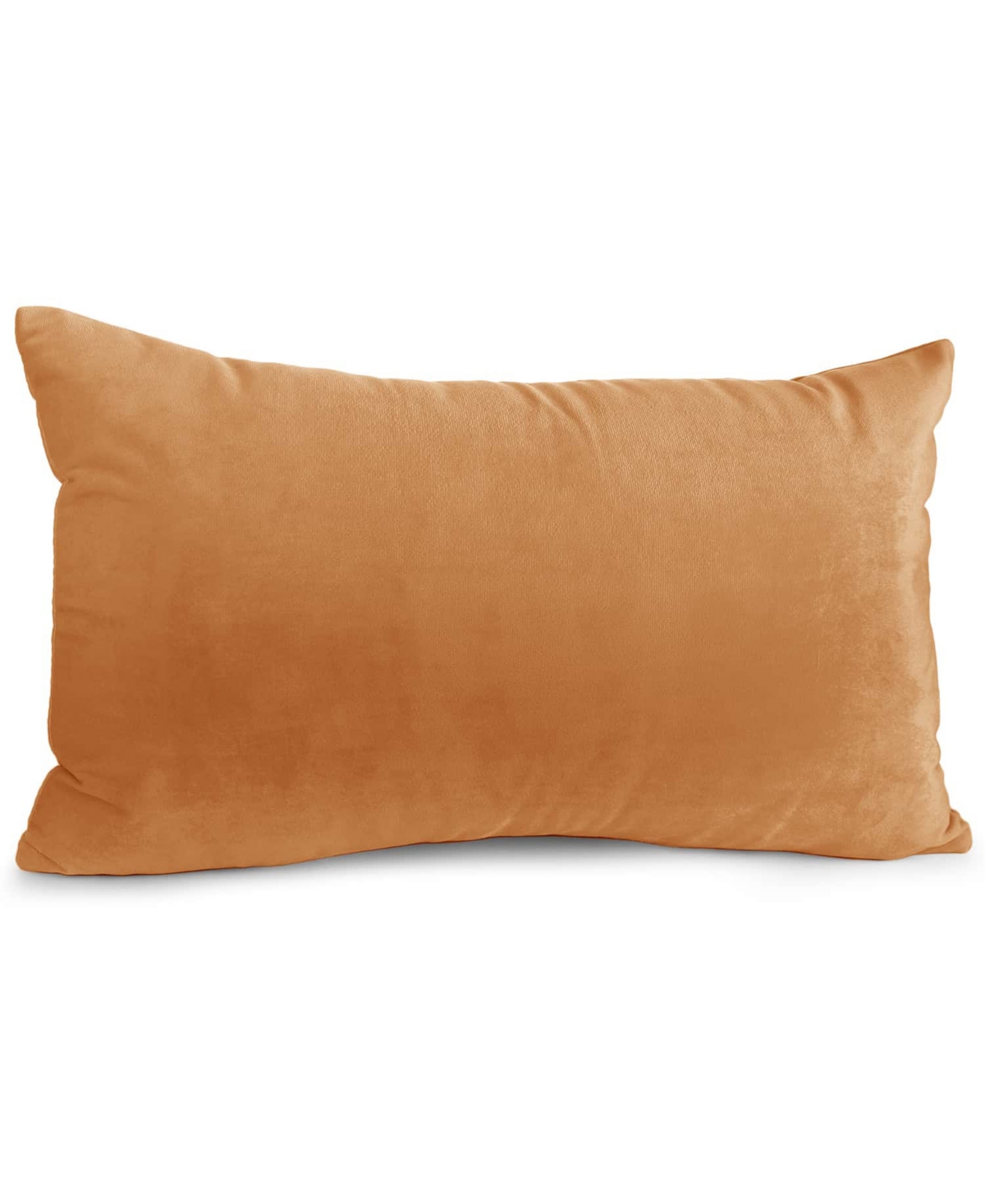 Nestl Elegant 2-pack Velvet Decorative Throw Pillows With Removeable Covers, 12" X 20" In Rust