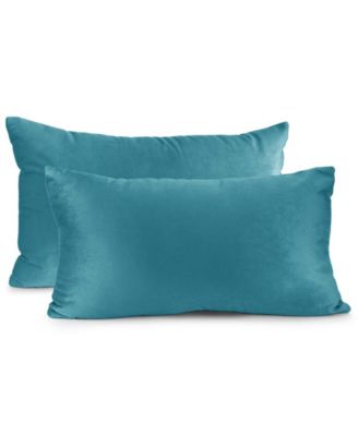 Elegant Velvet Removeable Cover 2-Pack Decorative Pillows, 12" x 20"