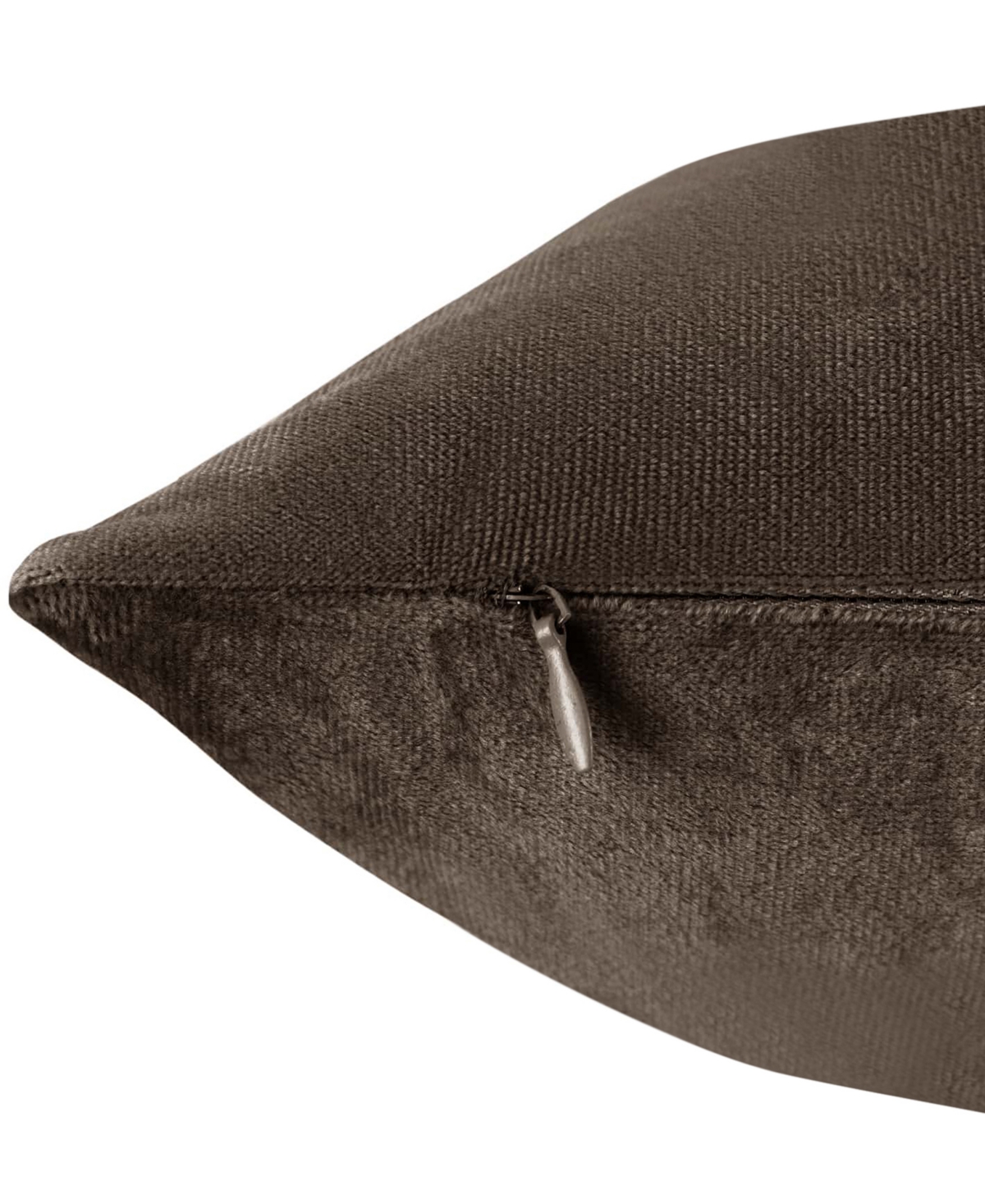 Nestl Elegant 2-pack Velvet Decorative Throw Pillows With Removeable Covers, 20" X 20" In Chocolate Brown