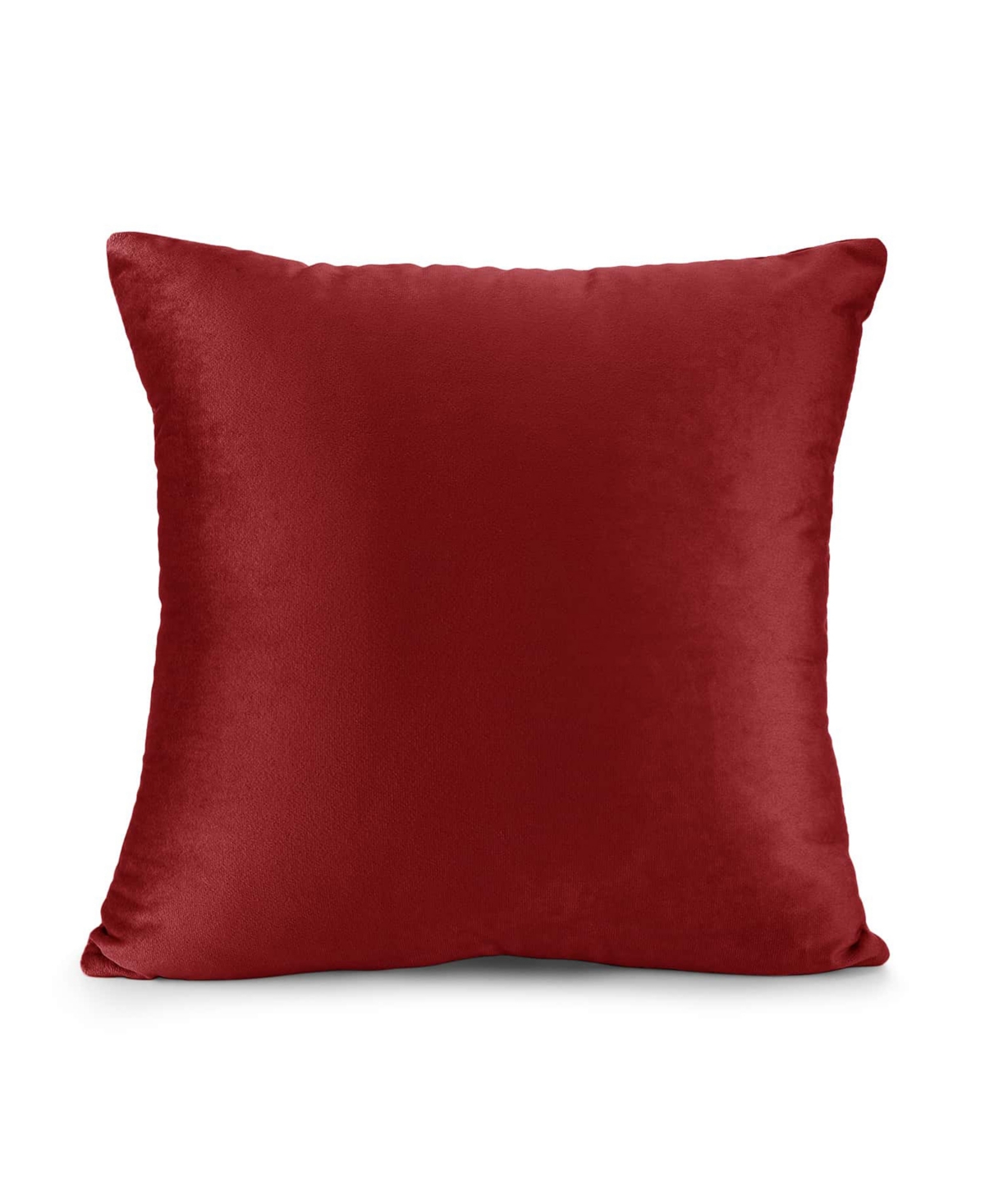 Nestl Elegant 2-pack Velvet Decorative Throw Pillows With Removeable Covers, 24" X 24" In Cherry Red