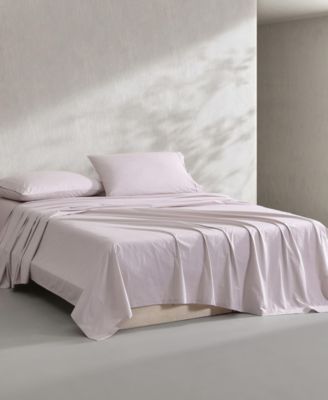 Washed Cotton Percale 4-Pc. Sheet Set, King