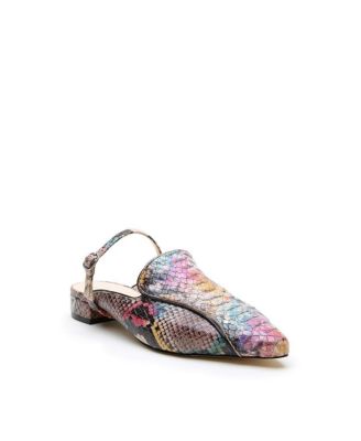 Women's Painted Snake Twiggy Customizable Pointed Loafer Slides