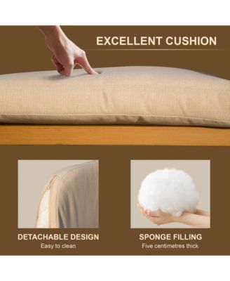 Bar Stools Set of 2 with Arm and Backrest, Outdoor Counter Height Bar Chairs with Cushion, Aluminum Tall Bar stools-Rounded Backre