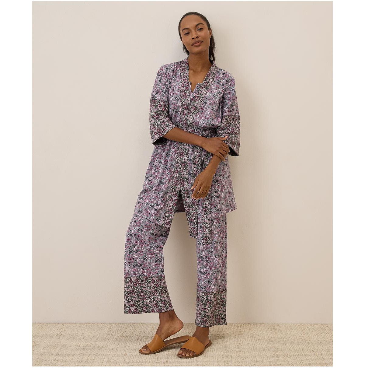 Pact Women's Organic Cotton Staycation Short Robe