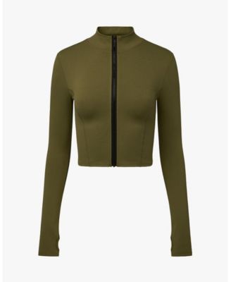 Women's Cropped Active Zip-up Jacket