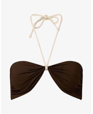 Women's Rope Tie Halter Bikini Top