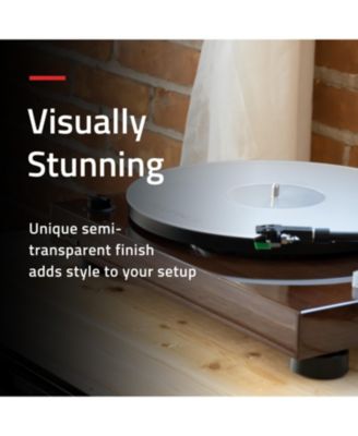 Acrylic Platter Mat for Turntables – Reduces Vibrations, Antistatic, Precision Machined, Compatible with 12" Record Players