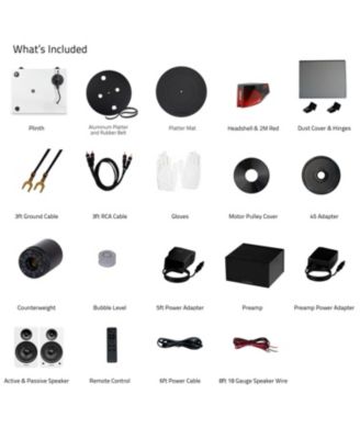 RT83 Turntable, PA10 Preamp, Ai61 Speakers, Ortofon 2M Red Cartridge, 120W Class D Amp, Bluetooth