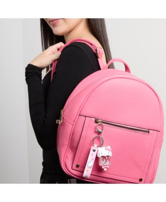 Ice Cream Keychain with Glitter Charm and Pink Strap