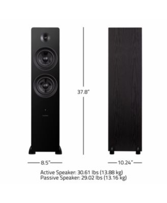 Ai81 Powered 2-Way Floorstanding Tower Speakers with 150W Built-in Amplifier for TV, Turntable, PC and Bluetooth