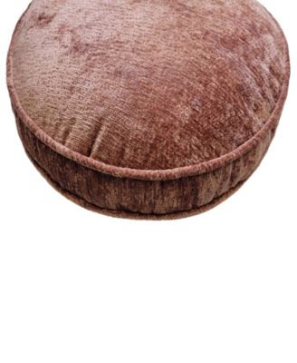Delmonico Chenille Decorative Pillow, 16" Round