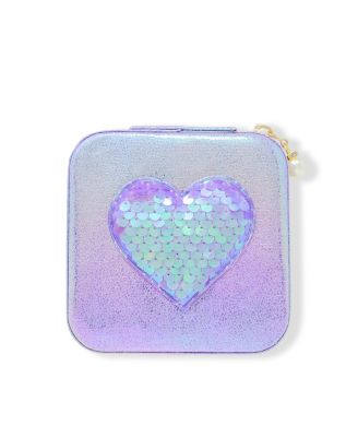 Girls Sparking Sequin Heart Jewelry Box