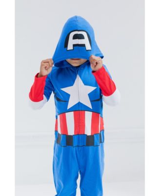 Baby Boys Captain America Iron Man Zip Up Cosplay Coverall