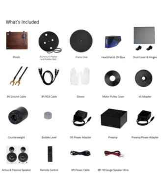 RT84 Reference High Fidelity Vinyl Turntable, PA10 Phono Preamp and Ai81 Elite Powered Floorstanding Speakers