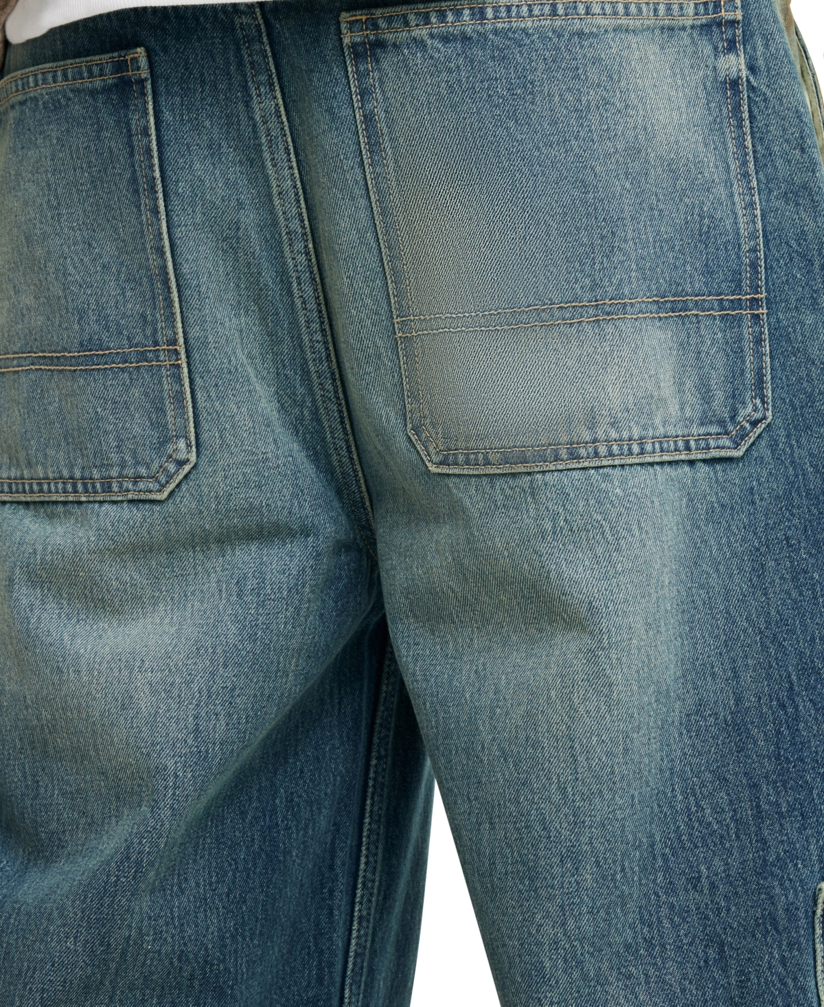 Shop Cotton On Men's Baggy Balloon Jeans In Cargo Preacher Blue
