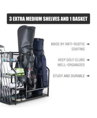 Golf Storage Garage Organizer and Other Golfing Equipment Rack