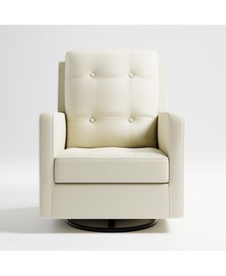 Beckett Upholstered Nursery Swivel Glider (Pearl)