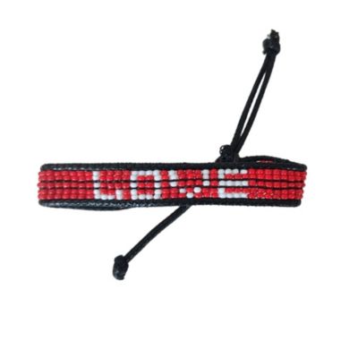 Red Love Beaded Bracelet – Handmade with Purpose