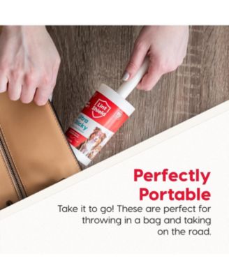 USA Extra Sticky Lint Roller, Value Pack Comes with Storage Box, Standard and T-Handle Roller, Refills, 90 Sheets/Roll, 1260 Sheets Total